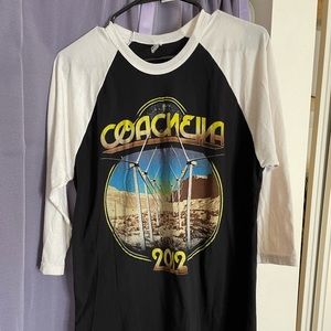 Coachella 2012 even t shirt baseball t shirt the black keys childish gambino